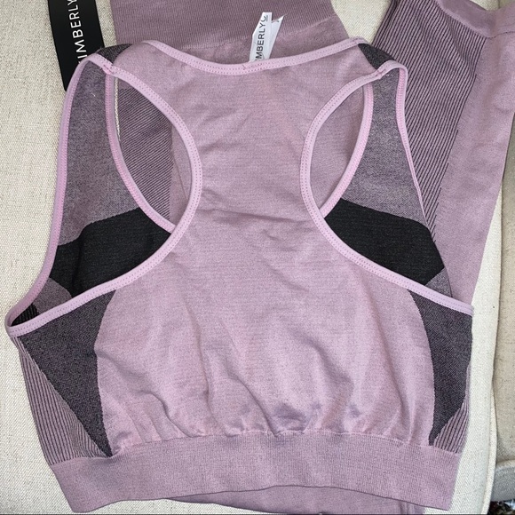 Legging Bra-Top Set-poly/spandex Blend High Waist - Picture 4 of 7